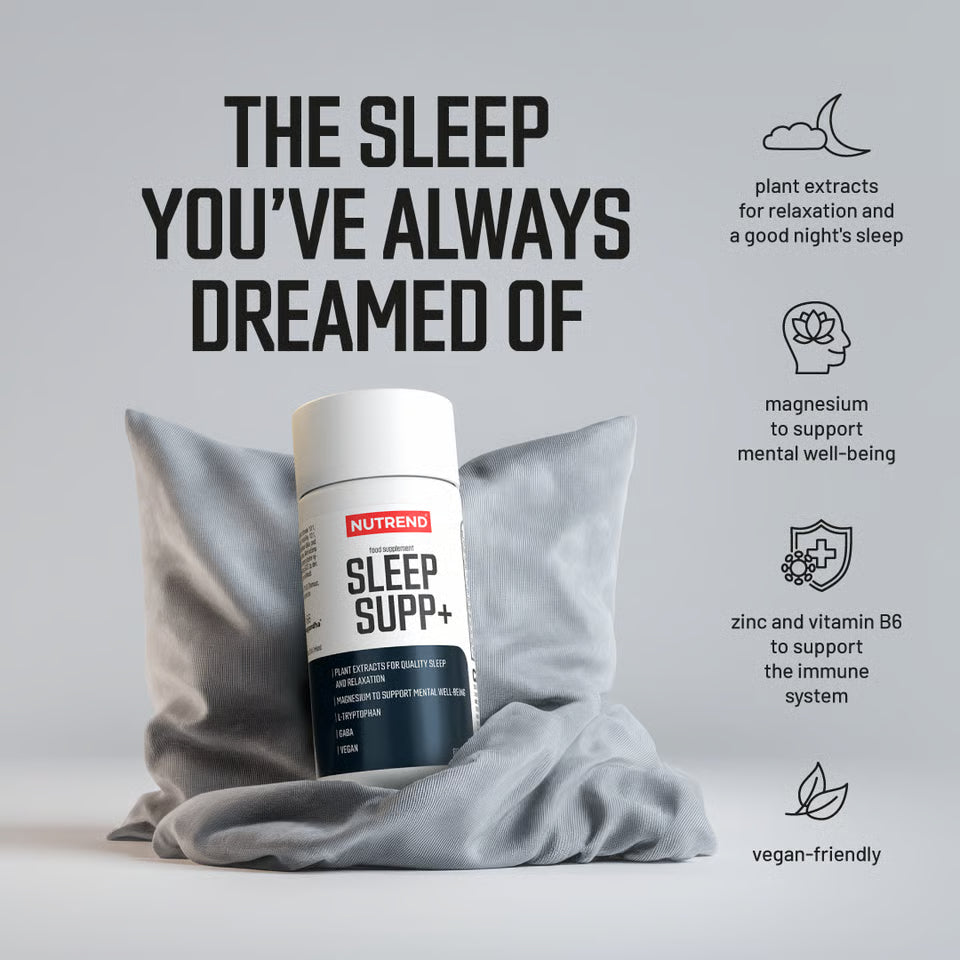 Sleep Supp+ 60 капсул – добавка для сна с травами и магнием